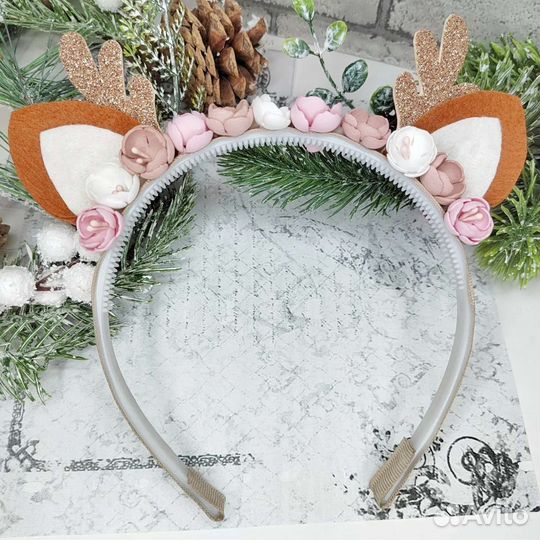 Ободок повязка олененок, лиса, белка, заяц, зайчик