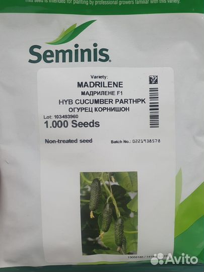 Семена огурец Мадрилене 1000с Семинис