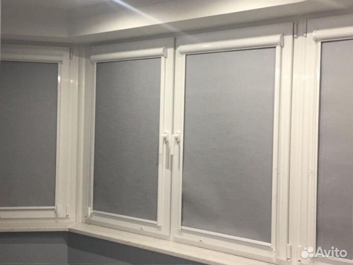 Рулонные шторы с установкой без сверления