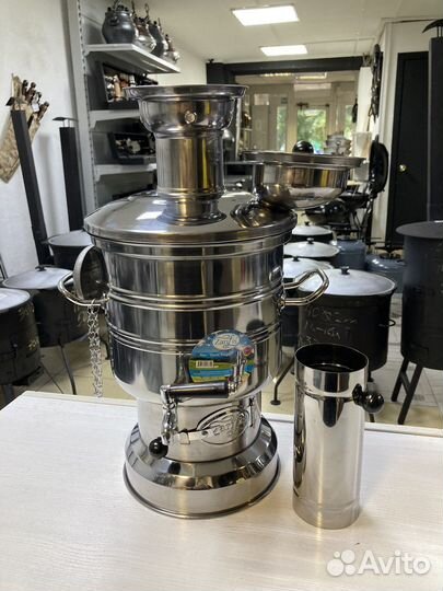 Самовар жаровой турецкий 3.5л с 1 чашей