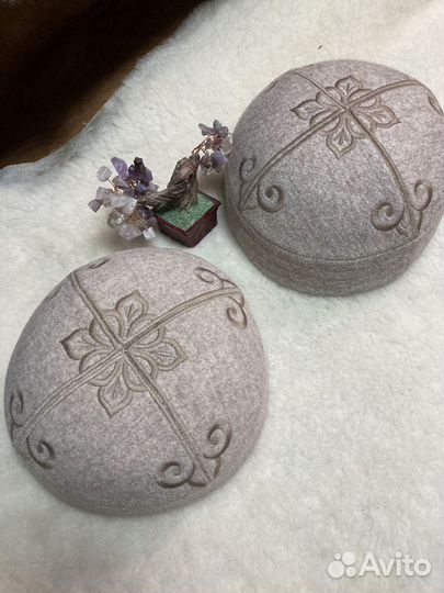 Тюбетейка Тафья (ермолка ) сукно, лен