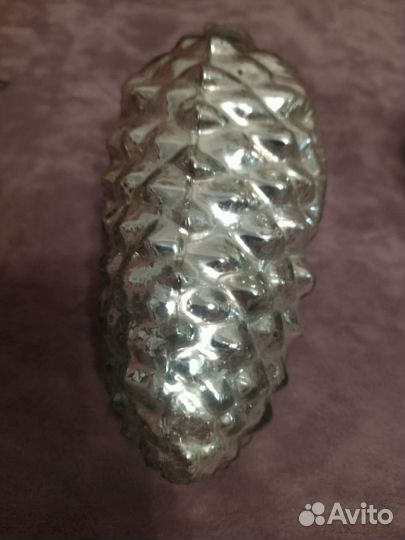 Елочные игрушки СССР. Часы, шишки