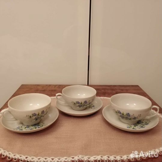 Чайный сервиз/чайные пары/блюдца СССР