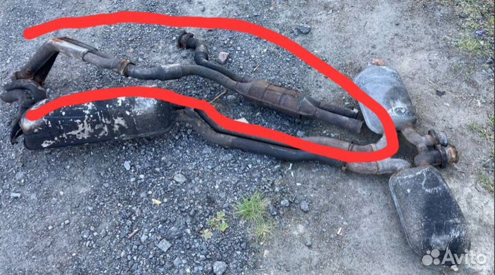 Глушитель выхлопная труба Mercedes S-Class W126