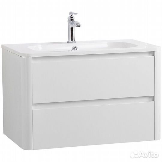 Тумба под раковину Cezares Relax 80 relax-800-2C-SO-BL подвесная Bianco Lucido