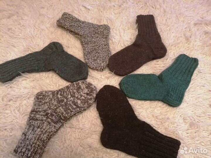 Вязанные носки ручной работы