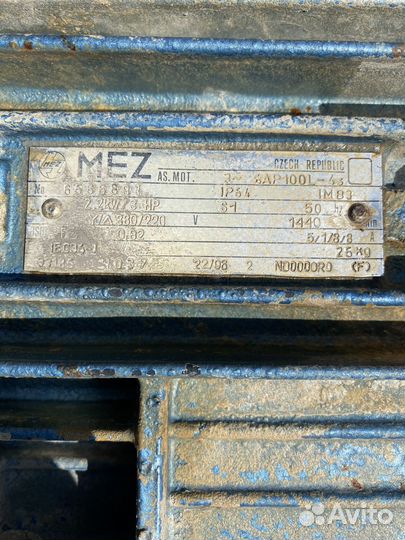 Электродвигатель MEZ чехословакия