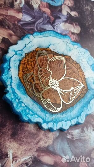 Подставки под кружку из эпоксидной смолы