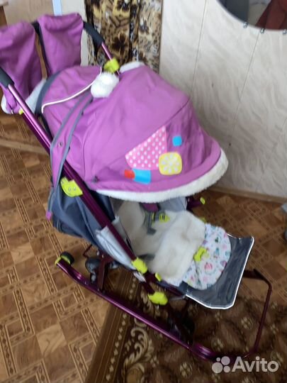 Детские санки коляска