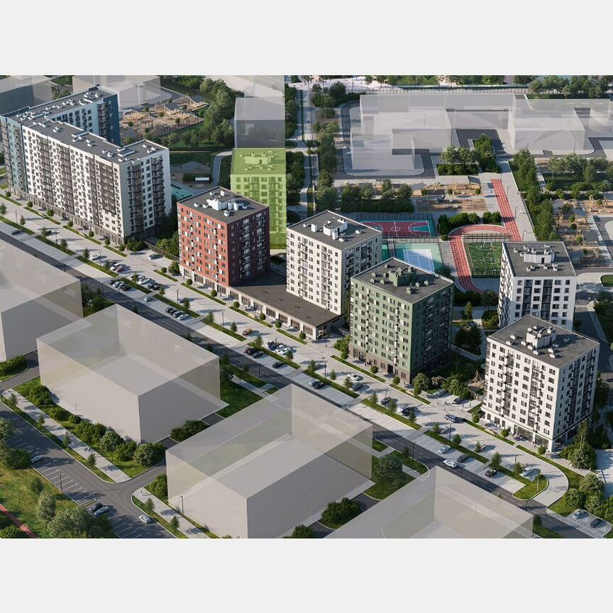 Квартира-студия, 21,6 м², 9/9 эт.