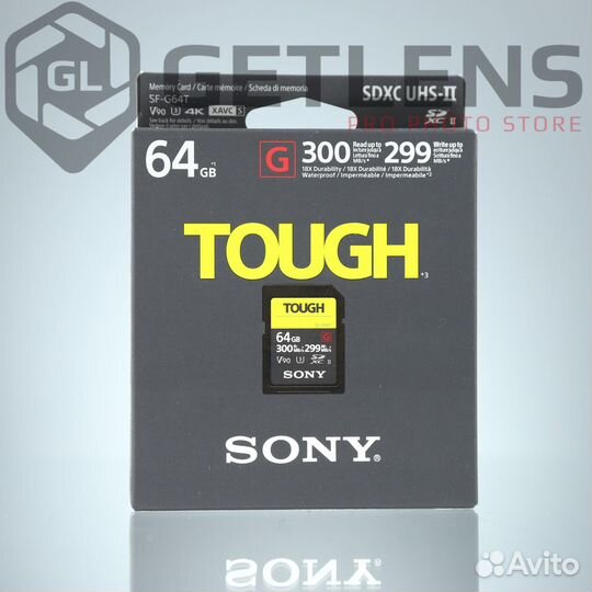 Карта памяти Sony sdhc 64GB UHS-II U3 (новая)