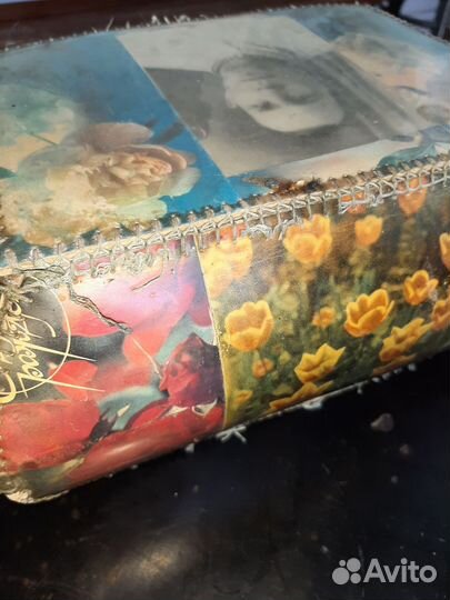 Шкатулка СССР из старинных открыток