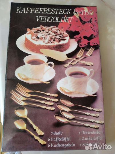 Набор столовых приборов для десерта. Новый