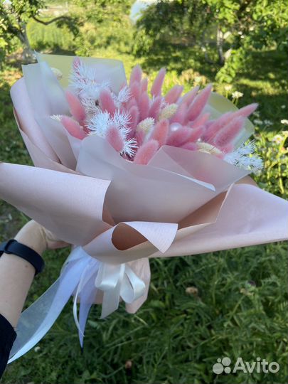 Сухоцветы букет подарок цветы