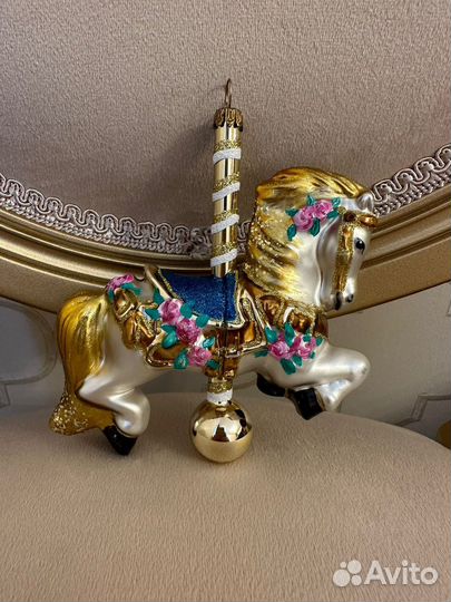 Польская елочная игрушка (Лошадь)