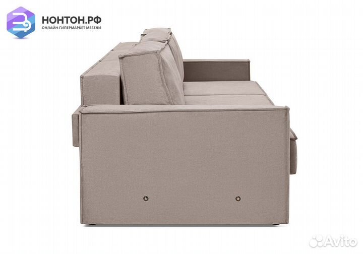 Диван еврокнижка трехместный Тревис бежевый