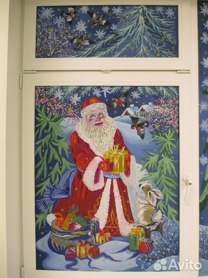 Роспись окон, витражей