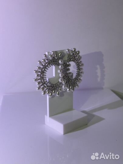 Шикарные серьги кольца