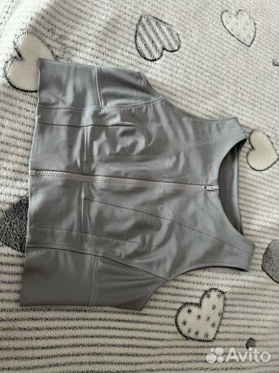 Iron by mironova топ silver серебряный S 44