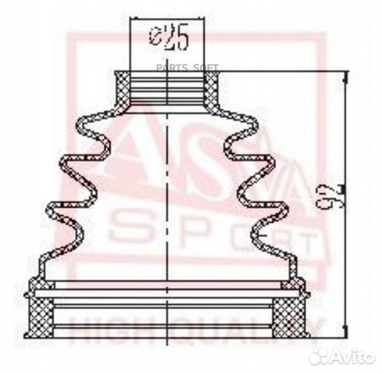 Asva asbtinr51 пыльник шрус внутр компл