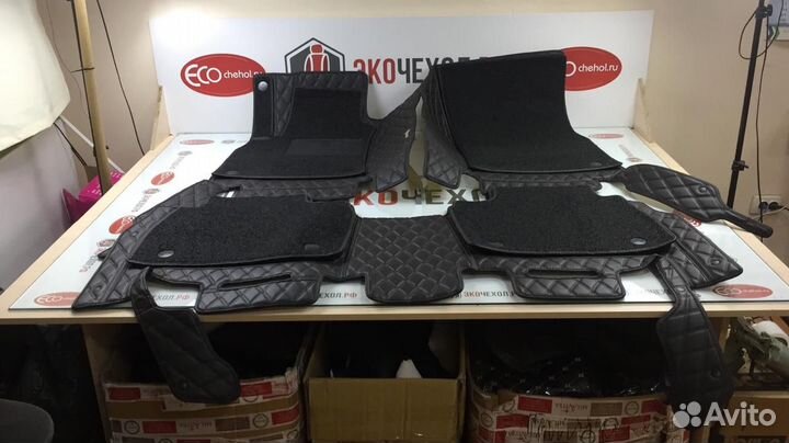 3D Коврики Audi Салон Багажник из Экокожи