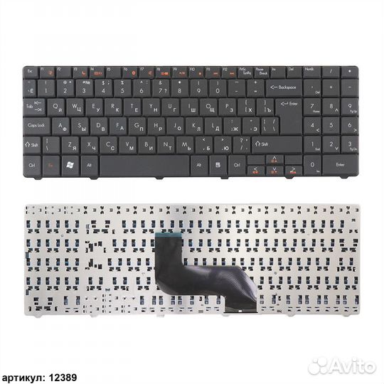 Клавиатура Gateway EC54, NV42 черная, Г-образный E