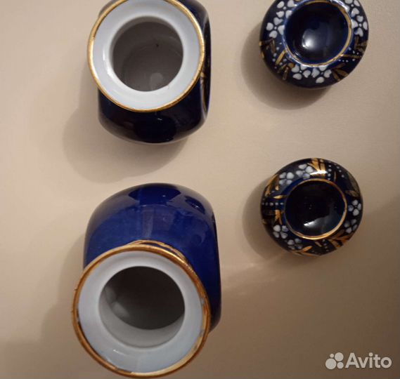 Фарфоровые вазочки Бронницы СССР