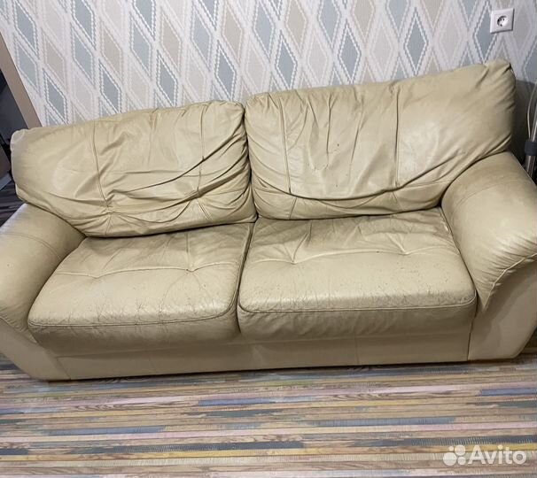 Натуральная кожа диван кровать Икеа