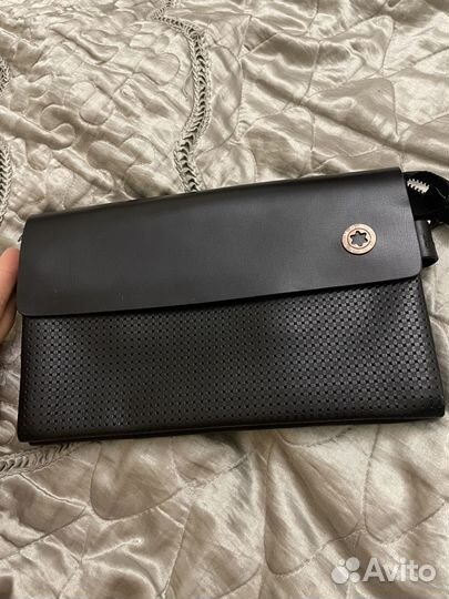 Барсетка кожаная мужская