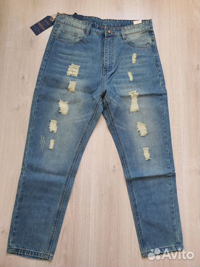 Джинсы джоггеры XL