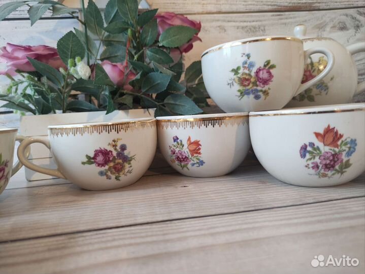 Чайные предметы сервиза фз Первомайский,Песочное