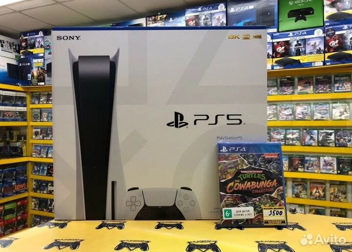 PS5 3 Рев. Новая+tmnt Cowabanga collection