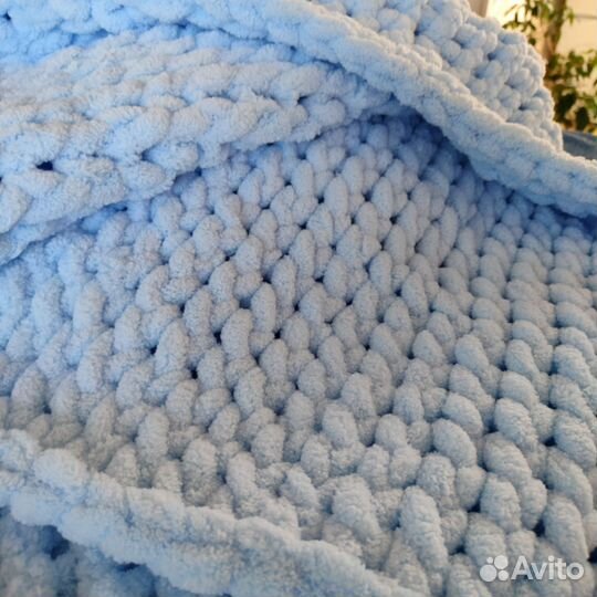 Плед детский вязаный ручная работа