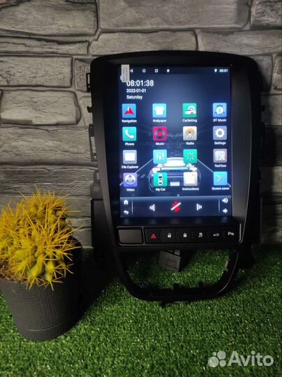 Магнитола в стиле тесла на Opel Astra j