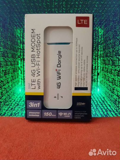 4G модем Новинка. Wi-Fi раздает