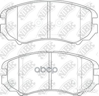 Колодки тормозные дисковые перед PN0377 NiBK