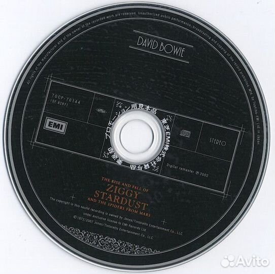 David Bowie/Ziggy Stardust/CD/Japan/mini LP