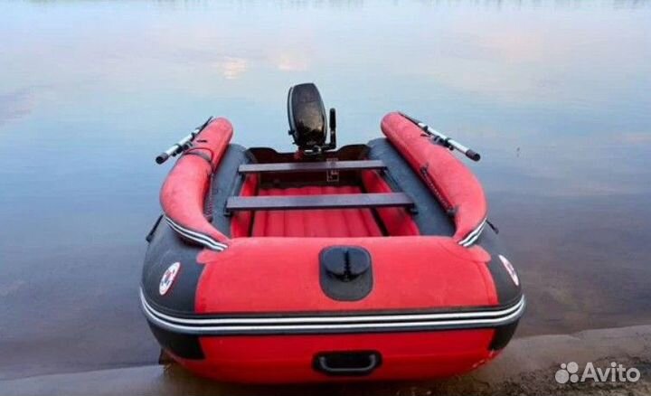 Лодка mishimo lite 350 красный/чёрный