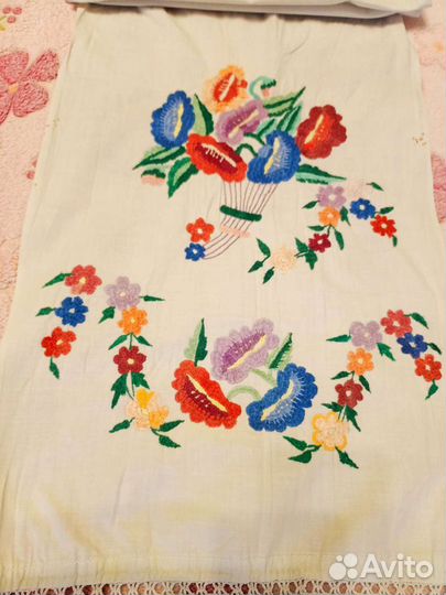 Рушник старинный вышитый