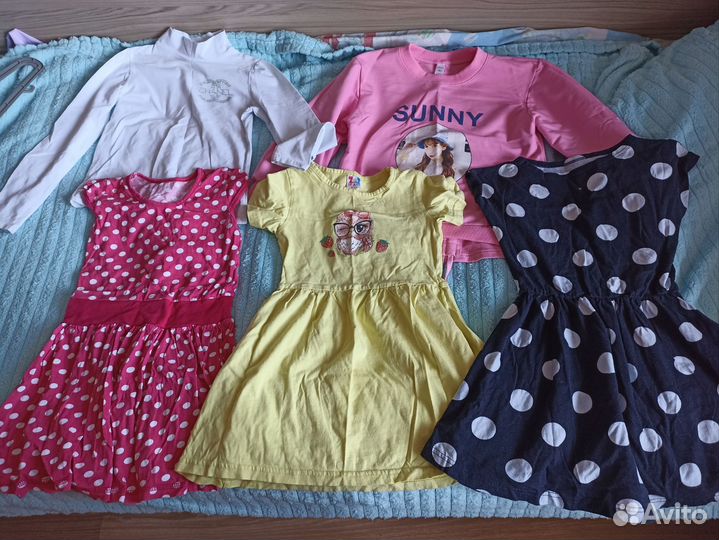 Вещи пакетом для девочки 116 122