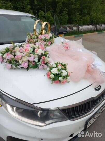 Украшение на машину на свадьбу