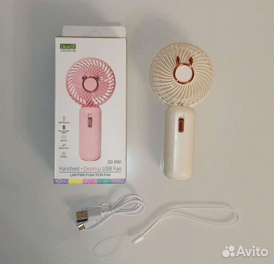 Мини вентилятор с USB зарядкой