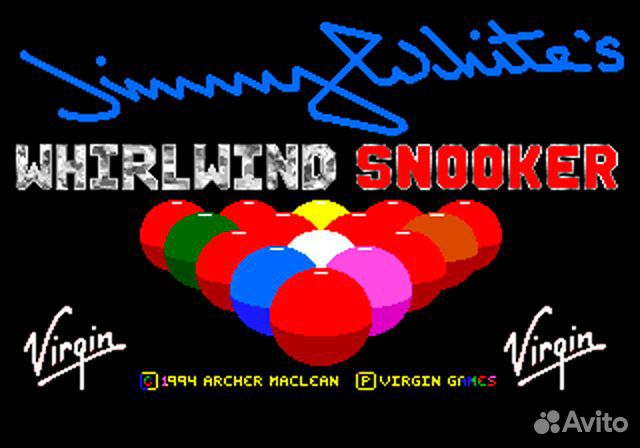 Jimmy White's Whirlwind Snooker Sega, английская в