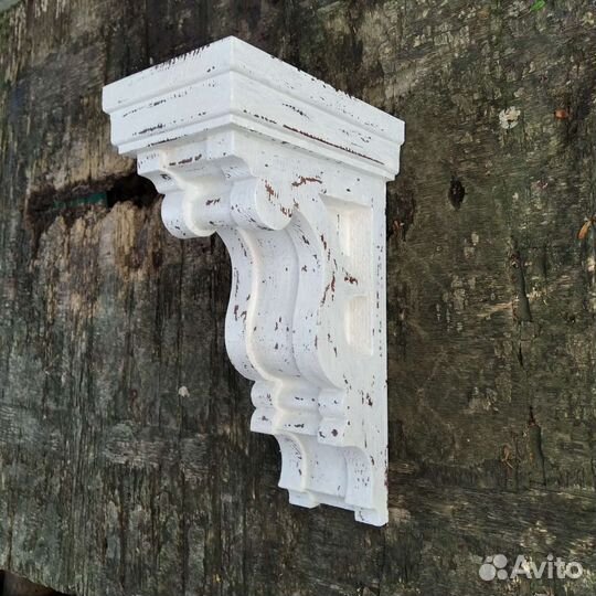 Кронштейн деревянный для кухонной полки Прованс