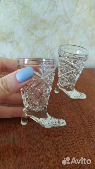 Набор из 6 стопок в виде сапожка