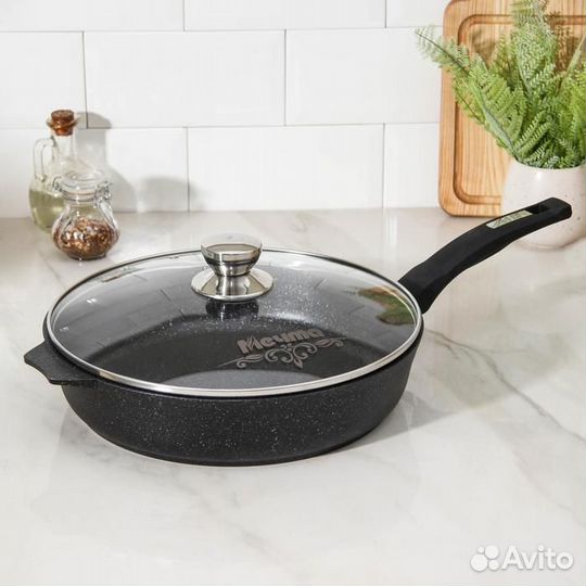 Сковорода «Гранит Star», d30 см, пластиковая ручка