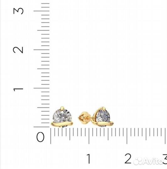 Золотые серьги 585 пробы