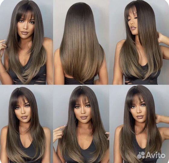 Парик русый длинный