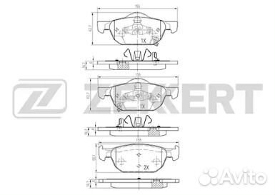 Колодки тормозные Rr HO Accord V, viii 08