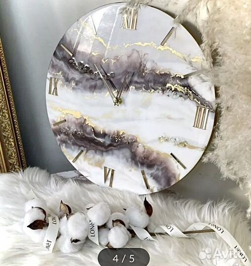 Часы из эпоксидной смолы